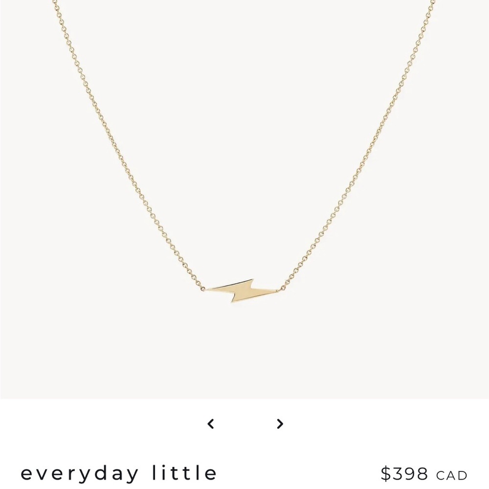 Bluboho Yellow Gold Lightning Necklace